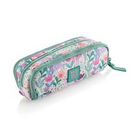 Miquelrius - Trousse Scolaire Triple Organisateur, Trousse recy avec 3 Compartiments, Poches internes, poignées en Tissu, Paillettes, Retour à l'école, 21 x 7 x 9 cm, Magic Unicorn
