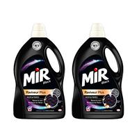 Mir Black Ravive et Répare - Lessive Liquide Noir & Couleurs Foncés - 100 Lavages (Lot de 2 x 3L)