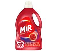 Mir Couleurs Ravive & Répare - 50 Lavages (3L) - Lessive Liquide - Lessive Liquide Spéciale Textiles Colorés - Soin Vêtements Couleurs