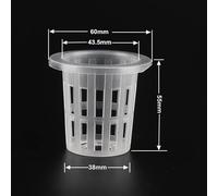 Mir De Culture Hydroponique En Plastique Aéroponique, Pot De Légumes De Jardin, Sans Sol, Multi-Taille, Plantation, Pots À Mailles, 10 Pièces.Bw-45-55-10