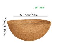 Mir De Fleurs Rond En Matériau Naturel Brun, Pot D'orchidées, Coussin De Gril Amp, Nouveau.20