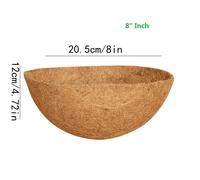 Mir De Fleurs Rond En Matériau Naturel Brun, Pot D'orchidées, Coussin De Gril Amp, Nouveau.8
