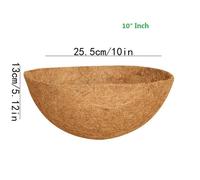 Mir De Fleurs Rond En Matériau Naturel Brun, Pot D'orchidées, Coussin De Gril Amp, Nouveau.A3