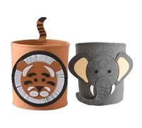 Mir De Rangement Pliable Pour Vêtements Et Chaussures,Panier À Vêtements Sales Lavables,Conteneur À La Maison,Jouets Pour Bébé,Dessin Animé,E27 - Type Tiger-Elephant