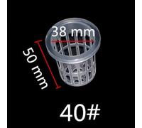 Mir Hydroponique En Plastique Aéroponique, Pot De Plantation En Maille, Pot De Jardin, Pot De Légumes Sans Sol, Multi-Taille, Blanc, Nouveau, 50 Pièces.No. 40
