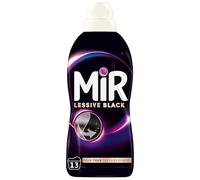 Mir - Lessive Liquide - Lessive Black - Main & Machine - Raviveur - Formule Unique 3en1 - Couleurs - Fibres - Fraîcheur - Nettoie avec Soin - Anti-Bouloche - Pour tous les Textiles Foncés - 13 Lavages
