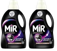 Mir Lessive Liquide Black Main & Machine Formule Unique 3en1, 1.35L (Lot de 2)