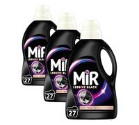 Mir Lessive Liquide Black Main & Machine Formule Unique 3en1, 1.35L (Lot de 3)