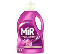 Mir - Lessive Liquide Couleurs - Explosion Florale -Main & Machine - Raviveur - Formule 3en1 - Couleurs - Fibres - Fraîcheur - Nettoie avec Soin - Anti-Bouloche - Pour Toutes les Couleurs - 27 Lavages
