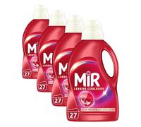 Mir Lessive Liquide Couleurs Main & Machine Formule Unique 3en1, 1.35L (Lot de 4)