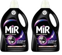 Mir - Lessive Liquide - Lessive Black - Main & Machine - Raviveur - Formule Unique 3en1 - Couleurs - Fibres - Fraîcheur - Nettoie avec Soin - Anti-Bouloche - Pour tous les Textiles Foncés - 54 Lavages