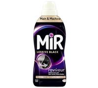 Mir - Lessive Liquide - Lessive Black - Main & Machine - Raviveur - Formule Unique 3en1 - Couleurs - Fibres - Fraîcheur - Nettoie avec Soin - Anti-Bouloche - Pour tous les Textiles Foncés - 13 Lavages
