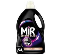 Mir - Lessive Liquide - Lessive Black - Main & Machine - Raviveur - Formule Unique 3en1 - Couleurs - Fibres - Fraîcheur - Nettoie avec Soin - Anti-Bouloche - Pour tous les Textiles Foncés - 54 Lavages