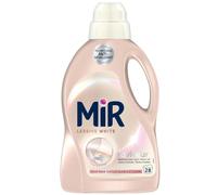 MIR Lessive Liquide White 28 Lavages 1,4 kg - Technologie Anti-Grisaillement pour Textiles Blancs et Clairs, Fibres Lissées et Ravivées - Lot de 3