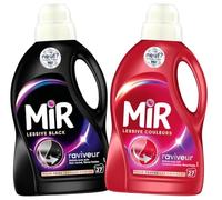 Mir - Lot de 2 lessives liquides - Noir - Couleur