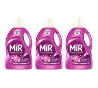 Mir - Lot de 3 lessives liquides - Couleur - Explosion Florale - Main & Machine - Raviveur - Formule Unique 3en1 - 27 Lavages
