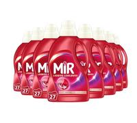 Mir - Lot de 8 lessives liquides - Couleur - Main & Machine - Raviveur - Formule Unique 3en1-8 x 1.35L - Gigapack