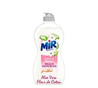Mir Liquide Vaisselle Main 450ml Secrets de Douceur Fleur de Coton Aloé Vera