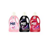 Mir - Pack Découverte Lessive - 54 Lavages - Black - Laine - Couleurs - Lot de 3