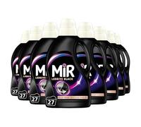 MIR - Raviveur Black - Lessive Liquide - Ravive Noir & Foncés - Gardez vos vêtements longtemps - Renouvelle les fibres - 90% d'ingrédients d'origine naturelle - 27 lavages - Lot de 8