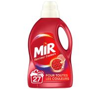 Mir - Raviveur Couleurs - Pour toutes les couleurs - Renouvelle les fibres - Nettoie en Douceur - 90% d'ingrédients d'origine naturelle - 50% de plastique recyclé - 27 lavages