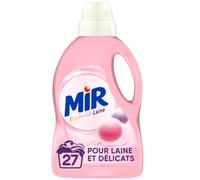 Mir - Raviveur Laine - Pour Laine et Délicats - Toucher Cachemire - Anti-bouloche - Préserve la tenue - 90% d'ingrédients d'origine naturelle - 50% de plastique recyclé - 27 lavages, 1.49 l (Lot de 1)