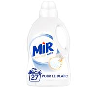 Mir - Raviveur White - Lessive Liquide - Ravive le Blanc - Gardez vos vêtements longtemps - Renouvelle les fibres - Nettoie en douceur - 90% d'ingrédients d'origine naturelle - 27 lavages - 1.49L