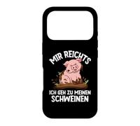 Mir Reichts Ich Geh Zu Meinen Schweinen Cochon Ferme Cochon Coque pour iPhone 17 Pro