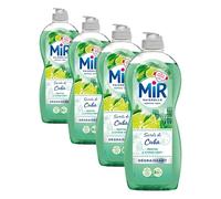 Mir Vaiselle, Liquide Vaisselle Mains, Secrets de Cuba, Menthe et Citron Vert, Degraissant, Sans Conservateurs ni Allergenes Parfum, Marque Preferee des Francais, 675ml (Lot de 4)