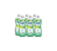 Mir Vaisselle - Liquide Vaisselle Mains - Secrets de Cuba - Menthe et Citron Vert - Dégraissant - Sans Conservateurs ni Allergènes Parfum - Marque Préférée des Français - 675ml - Lot de 6