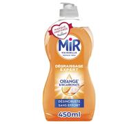 Mir Vaisselle Orange Bicarbonate 450ml Dégraissage Expert Efficace à Froid | liquide vaisselle, orange bicarbonate,dégraissant puissant, efficace à froid,sans conservateurs,sans allergènes parfum, éclat