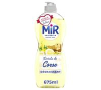 Mir Liquide vaisselle Secrets de Corse – Cédrat & Genêt sauvage – Pouvoir dégraissant – 675 ml