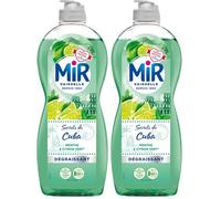 Mir Vaisselle - Secrets de Cuba - Menthe & Citron Vert - Expérience Complète et Unique -Pouvoir Dégraissant -Sans Conservateurs - Sans Allergènes Parfum - Respect de la Peau - Bouteille de 675ml