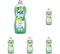 Mir Vaisselle - Secrets de Cuba - Menthe & Citron Vert - Expérience Complète Unique -Pouvoir Dégraissant - Lot de 5