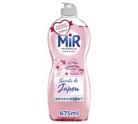 Mir - Liquide vaisselle - Secrets de Japon Fleur de Lotus & Cerisier Impérial - Dégraissant - 675 ml