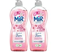 Mir Vaisselle - Secrets de Japon - Fleur de Lotus & Cerisier Impérial - Expérience Complète et Unique - Pouvoir Dégraissant - Sans Conservateurs - Sans Allergènes Parfum - Respect de la Peau - 675ml