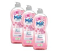 Mir Vaisselle - Secrets de Japon - Fleur de Lotus & Cerisier Impérial - Expérience Complète et Unique - Pouvoir Dégraissant - Sans Conservateurs - Sans Allergènes Parfum - Respect de la Peau - 675ml