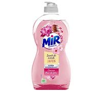 Mir Vaisselle - Secrets de Voyage - Médiation au Japon - Super Dégraissant - Liquide Vaisselle - Fleurs de Lotus - Cerisier Impérial - 95% d'ingrédients d'origine naturelle - 500 mL
