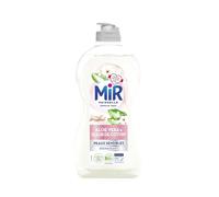 Mir Vaisselle - Soin Aloe Vera & Fleur de Coton - Respect des Peaux Sensibles - Dégraissant - Sans Conservateurs - Sans Allergènes Parfum - Marque Préférée des Français - Bouteille de 450 ml