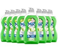 Mir Vaisselle - Vinaigre & Pomme - Dégraissage Expert - Efficace à Froid - Vinaigre Blanc - Sans Conservateurs - Sans Allergènes Parfum - Marque Préférée des Français - Lot de 8 x 450 ml