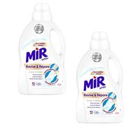 Mir White Ravive & Répare - Lessive Liquide - Raviveur de Blanc - 50 Lavages (Lot de 2 x 1.5L)