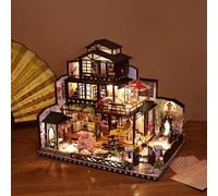 Mira Magic House Kit de construction de maison miniature pour adultes, mini maison de poupée en bois pour anniversaire, Noël, maison magique