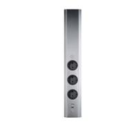 Mira Mur Petit USB A/C, Élément De Prise Murale, Acier Inoxydable