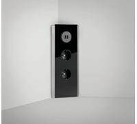 MIRA Prise d'angle en verre USB A NOIR - 2x Schuko et 2x USB Charger / Prises de courant