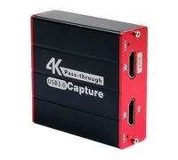 Mirabox USB3.0 4K Carte de Capture VidéO HDMI, Lien de CaméRa de PéRiphéRique de Capture de Jeu HD 1080P 60FPS avec Passthrough