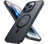 Miracase Coque de Protection magnétique pour iPhone 14 Pro Max avec 2 Verres de Protection - Protection Militaire - Anti-Chocs - Anti-Rayures - Anti-Traces de Doigts - Toucher Velours Fin - pour