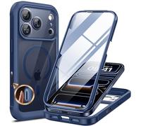 Miracase Coque de protection pour iPhone 17 Pro Max pour MagSafe - Protection complète du corps - Résistante aux chutes et aux chocs - Bouton de protection de l'appareil photo - Sans bulles