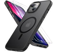 Miracase Magnetic Series Coque pour iPhone 13 [compatible avec MagSafe] [avec 2 films de protection d'écran] Protection de qualité militaire, anti-traces de doigts, coque de téléphone fine pour iPhone