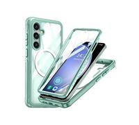 Miracase Magnétique Coque pour ZURSANA Samsung Galaxy S24 Entièrement Transparent Film Protecteur En PET 360 Tout Compris Preuve De Chute Et De Crash