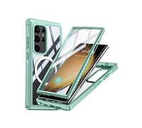 Miracase Magnétique Coque pour ZURSANA Samsung Galaxy S24 Ultra Preuve De Chute Et De Crash Entièrement Transparent 360 Tout Compris Film Protecteur